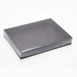 24 Choc Board Base & Clear Lid; Black
